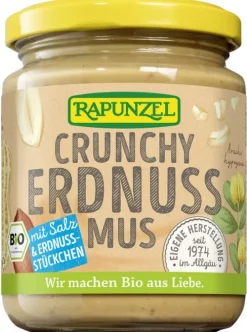 RAPUNZEL Nussmuse|Glutenfreie Lebensmittel^- Erdnussmus Crunchy 250g