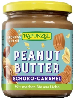 RAPUNZEL Nussmuse|Glutenfreie Lebensmittel^-Peanutbutter Erdnuss Schoko Caramel Creme Bio 250 g