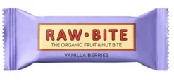 Organic Friends & Sports GmbH Fruchtschnitten^Raw Bite - Vanilla Berries 50g