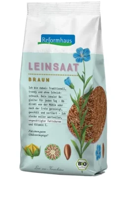 Reformhaus Eigenmarke Keime & Saaten^Reformhaus - Leinsaat braun bio 500g
