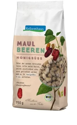 Reformhaus Eigenmarke Trockenfrüchte^Reformhaus - Maulbeeren bio 150g