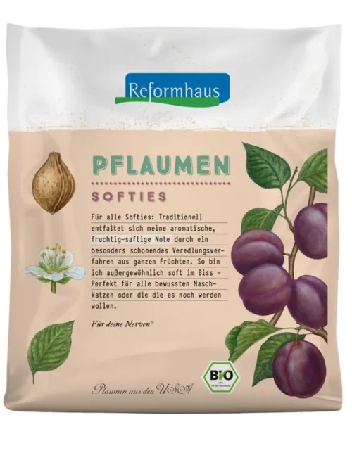 Reformhaus Eigenmarke Trockenfrüchte^Reformhaus - Pflaumen Softies bio 200g
