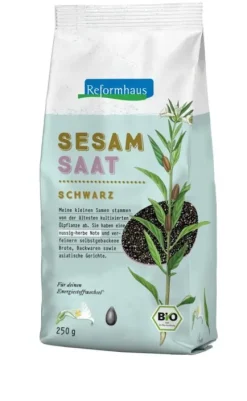 Reformhaus Eigenmarke Keime & Saaten^Reformhaus - Sesamsaat schwarz bio 250g