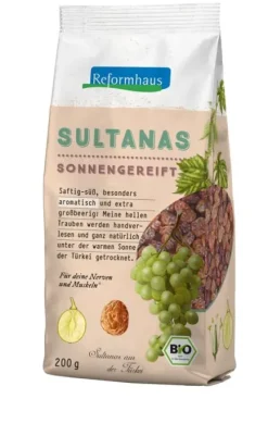Reformhaus Eigenmarke Trockenfrüchte^Reformhaus - Sultanas hell bio 200g