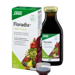 SALUS Tonikas Und Elixiere|Vitamine Und Mineralien^- Floradix Eisen Plus B12 vegan 250ml