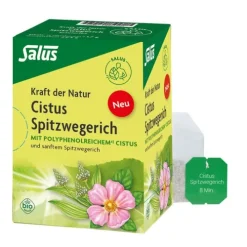 SALUS Kräutertee^- Kraft der Natur Cistus Spitzwegerich Tee bio, 15 FB