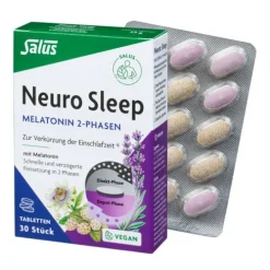 SALUS Schlaf^- Neuro Sleep Melatonin 2-Phasen 30 Tabletten