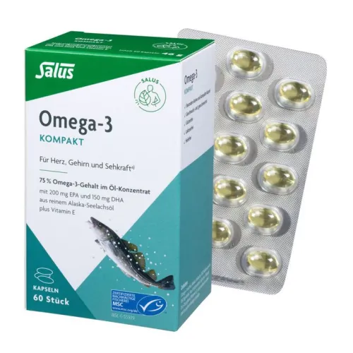 SALUS Herz Und Kreislauf^® - Omega-3 Kompakt Kapseln 60 Kps, 46g