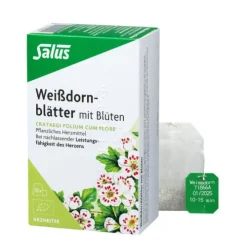 SALUS Arzneitee|Pflanzen Und Kräuter^- Weißdornblätter mit Blüten bio 15Stk
