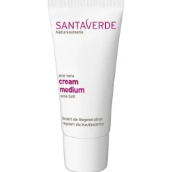 Santaverde Gesichtspflege|Naturkosmetik^- aloe vera cream medium ohne Duft 30ml