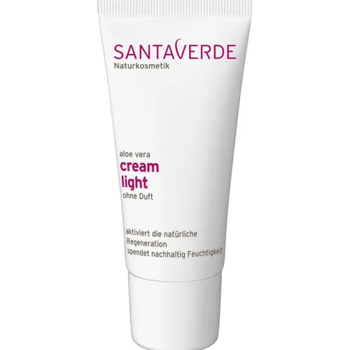 Santaverde Gesichtspflege|Naturkosmetik^- aloe vera cream light ohne Duft 30ml