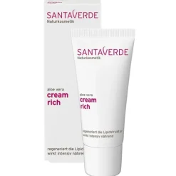 Santaverde Gesichtspflege|Naturkosmetik^- aloe vera cream rich 30ml