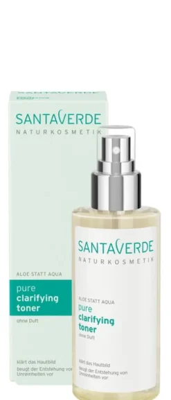 Santaverde Gesichtspflege|Naturkosmetik^- PURE clarifying toner ohne Duft, 100ml