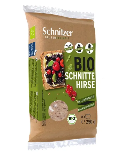 Schnitzer GmbH & Co. KG Brote|Brot^Schnitzer - Bio Schnitte Hirse, 250g