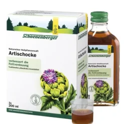 SCHOENENBERGER Frischpflanzensäfte^- Artischockensaft bio 3x200ml