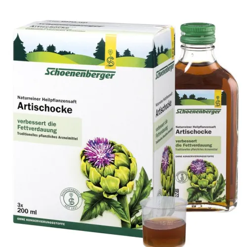 SCHOENENBERGER Frischpflanzensäfte^- Artischockensaft bio 3x200ml