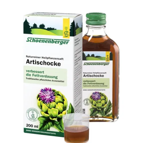 SCHOENENBERGER Frischpflanzensäfte^- Artischockensaft, bio 200ml