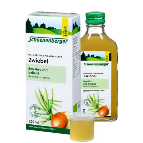 SCHOENENBERGER Frischpflanzensäfte^® - Naturreiner Pflanzensaft Zwiebel (Bio) 200ml