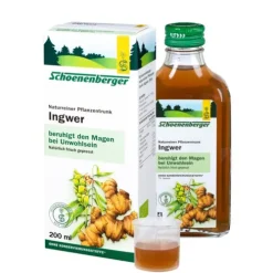SCHOENENBERGER Pflanzensäfte|Pflanzensäfte^- Naturreiner Pflanzentrunk Ingwer bio 200ml
