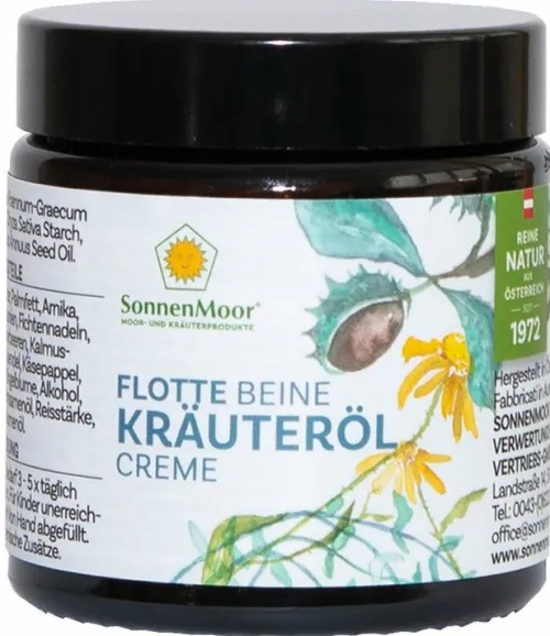 SONNENMOOR Hautpflege^- Flotte Beine Kräuterölcreme, 90g