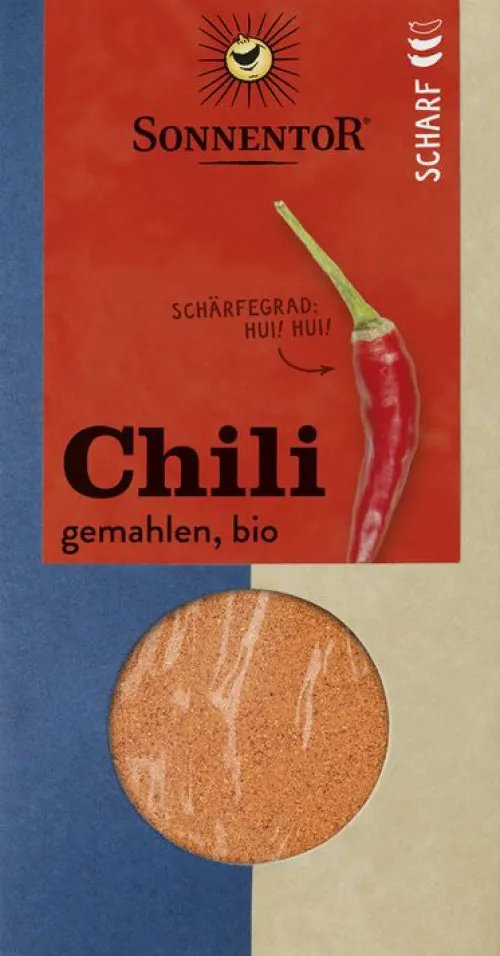 SONNENTOR Gewürze Und Kräuter|Glutenfreie Lebensmittel^- Chili gemahlen, 40g