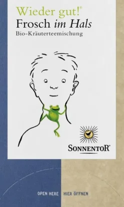 SONNENTOR Glutenfreie Lebensmittel^- Frosch im Hals Tee bio 18 Beutel, 27g
