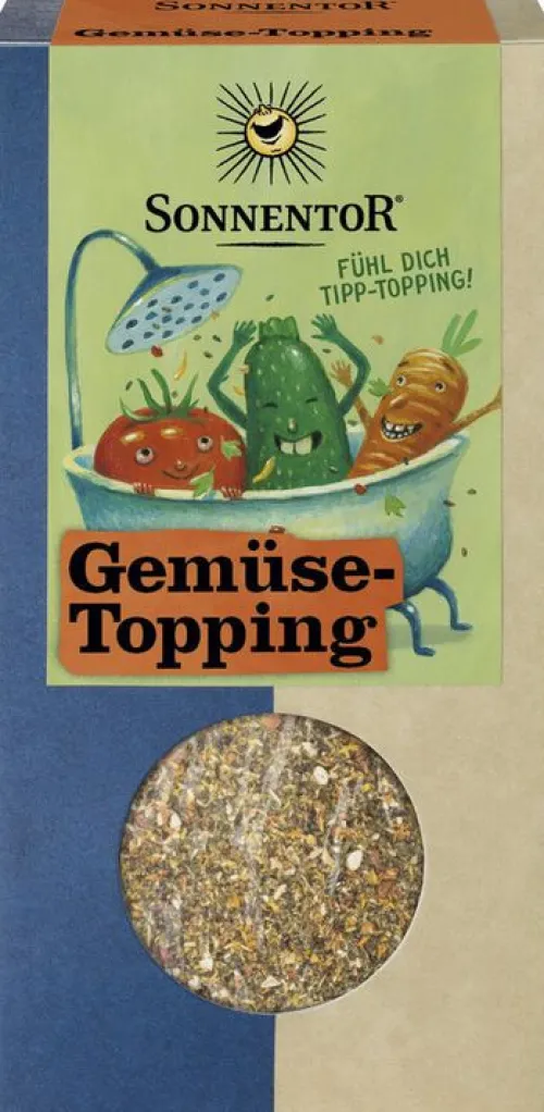 SONNENTOR Gewürze Und Kräuter|Glutenfreie Lebensmittel^- Gemüsetopping Gewürzzubereitung, 45g