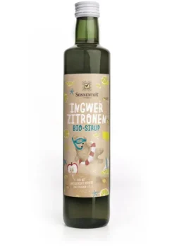 SONNENTOR Glutenfreie Lebensmittel^- Ingwer-Zitronen Sirup bio, 500ml