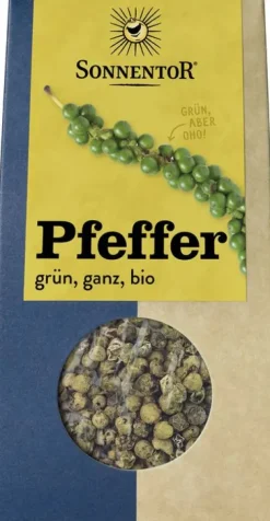 SONNENTOR Gewürze Und Kräuter|Glutenfreie Lebensmittel^- Pfeffer grün ganz, 20g