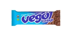 VEGO Good Food UG Fruchtschnitten|Glutenfreie Lebensmittel^Vego - Crisp Creamy chocolate & Rice Crisps, bio 40g