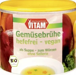 VITAM GMBH Suppen|Glutenfreie Lebensmittel^VITAM - Gemüsebrühe gekörnt hefefrei vegan bio, 210g