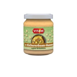 VITAM GMBH Pikante Brotaufstriche|Glutenfreie Lebensmittel^Vitam - Kichererbsen Hummus Aufstrich bio 125g