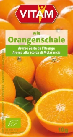 VITAM GMBH Backzutaten|Glutenfreie Lebensmittel^Vitam - Orangen Aroma bio 10g