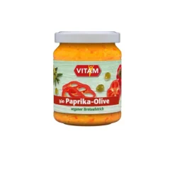 VITAM GMBH Vegane Brotaufstriche|Glutenfreie Lebensmittel^VITAM - Paprika-Olive veganer Brotaufstrich bio, 110g