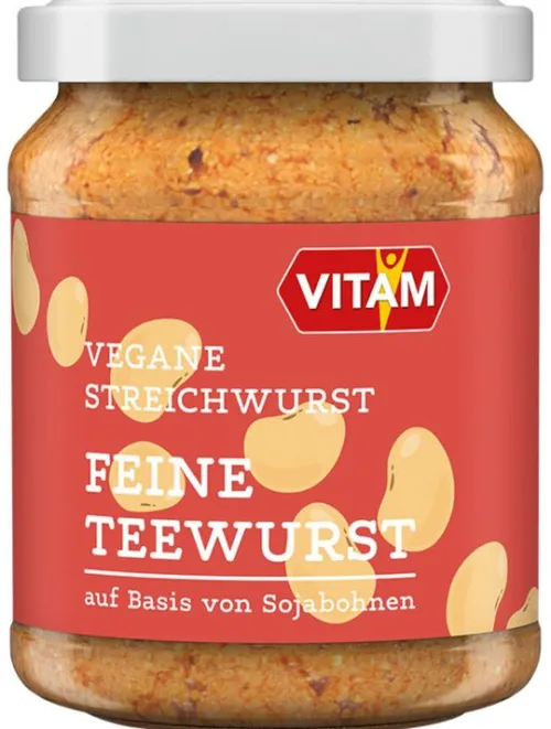 VITAM GMBH Glutenfreie Lebensmittel^Vitam - Veganer Bohnenaufstrich nach Art Feiner Teewurst 120g