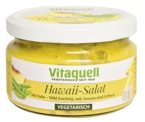 Fauser Vitaquellwerk KG (GmbH & Co.) Glutenfreie Lebensmittel^Vitaquell - Hawaii-Tofu-Salat vegetarisch 200g