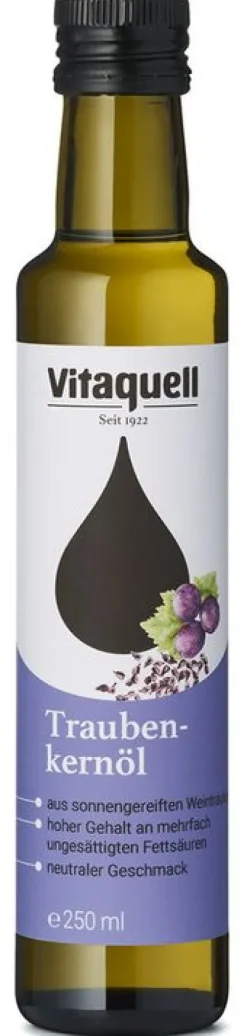 Fauser Vitaquellwerk KG (GmbH & Co.) Fette & Öle|Glutenfreie Lebensmittel^Vitaquell - Traubenkernöl 250ml