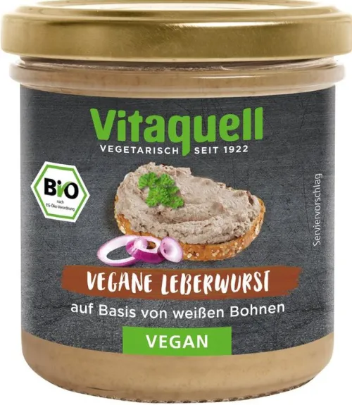 Fauser Vitaquellwerk KG (GmbH & Co.) Pikante Brotaufstriche|Vegane Brotaufstriche^Vitaquell - Vegane Leberwurst bio 125g