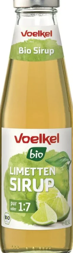 VOELKEL Sirup|Glutenfreie Lebensmittel^- Bio Sirup Limette, 0,5l