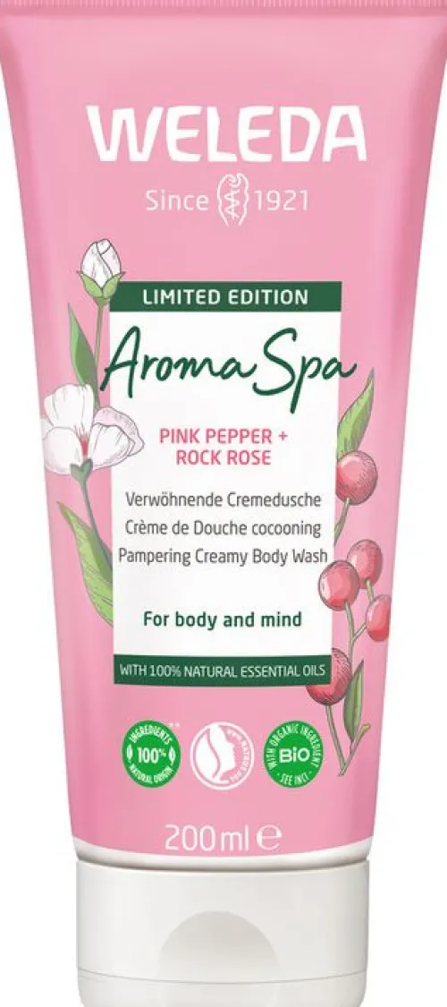 WELEDA Hautpflege|Duschgel^- Aroma Spa Verwöhnende Cremedusche 200 ml
