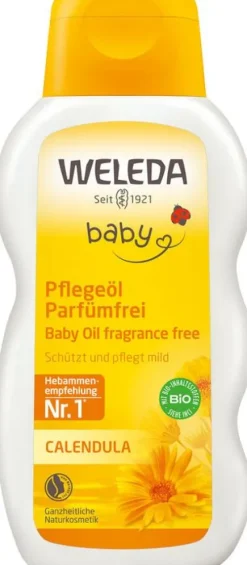 WELEDA Pflegeöle|Hautpflege^- Baby Calendula Pflegeöl parfümfrei, 200ml