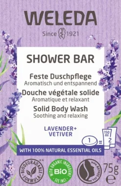 WELEDA Naturkosmetik|Hautpflege^- Feste Duschpflege Lavender + Vetiver 75g