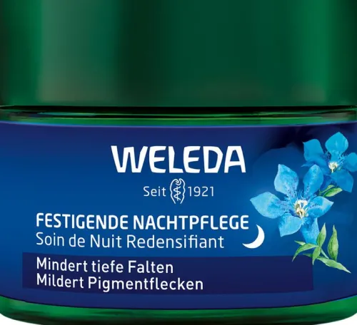 WELEDA Nachtcremes|Naturkosmetik^- Festigende Nachtpflege Blauer Enzian & Edelweiss, 40ml