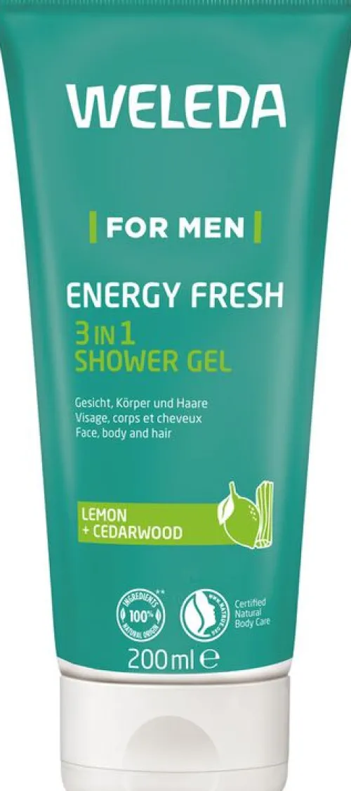 WELEDA Duschgel|Hautpflege^- For Men Energy Fresh 3in1 Shower Gel 200 ml