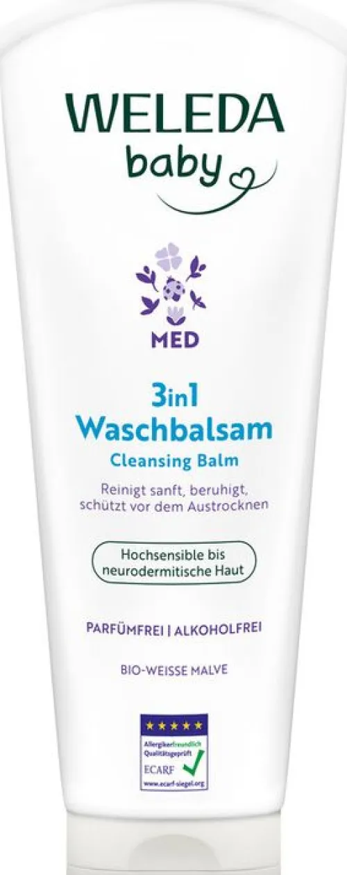 WELEDA Hautpflege^- 3in1 Waschbalsam Weisse Malve, 200ml