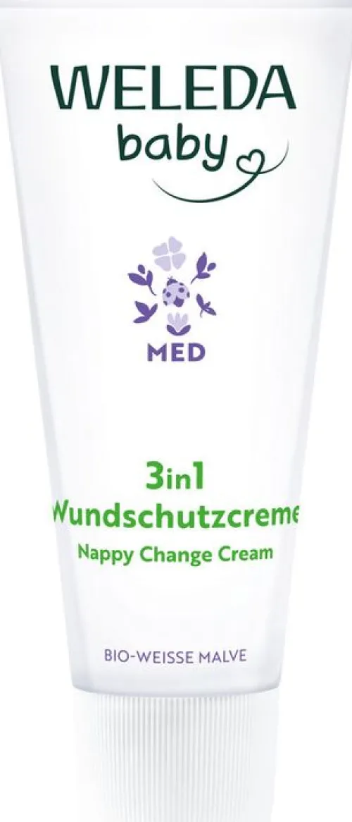 WELEDA Hautcremes|Hautpflege^- 3in1 Wundschutzcreme Weisse Malve, 50ml