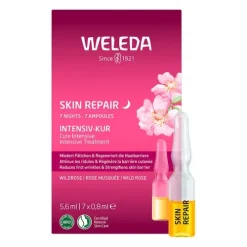 WELEDA Gesichtspflege|Naturkosmetik^- Skin Repair Intensiv-Kur Wildrose 7 Ampullen à 0,8ml