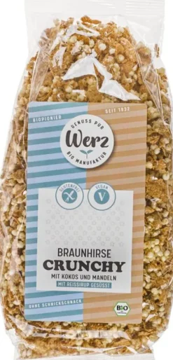 WERZ Breie & Müsli|Glutenfreie Lebensmittel^- Braunhirse Crunchy, glutenfrei, bio 250g