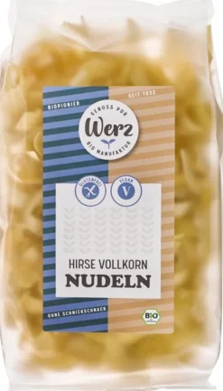 WERZ Nudeln|Nudeln^- Hirse Vollkorn Nudeln, glutenfrei, 200g