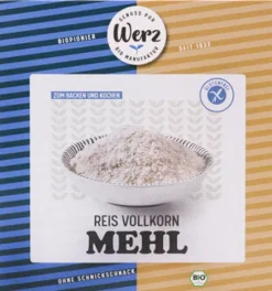 WERZ Mehle|Glutenfreie Lebensmittel^- Reis Vollkorn Mehl glutenfrei, bio 1000g